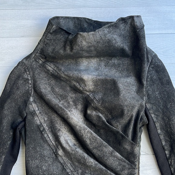 AllSaints Black Suede Luciano Dress US 2 - Picture 4 of 12